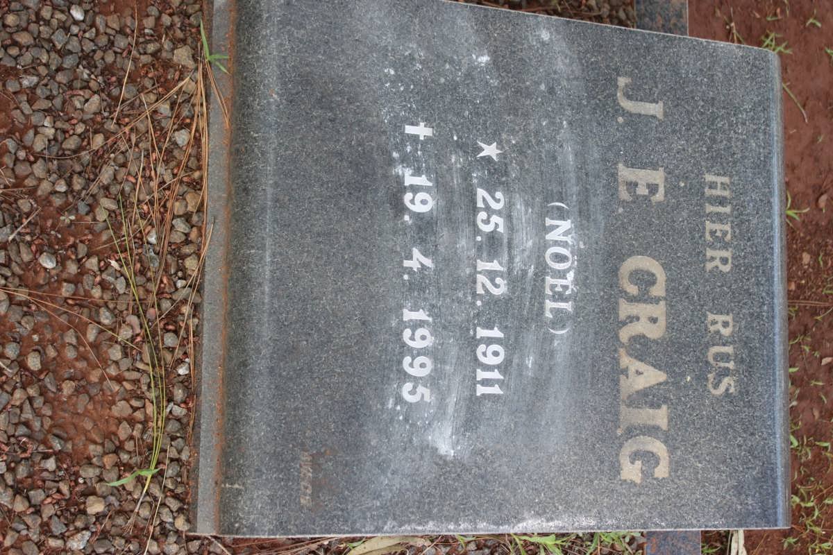 CRAIG J.E. 1911-1995