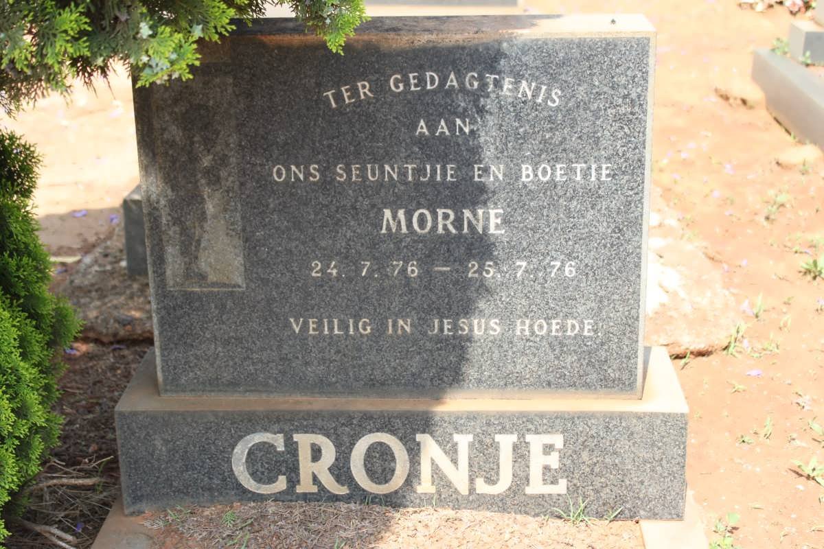 CRONJE Morne 1976-1976