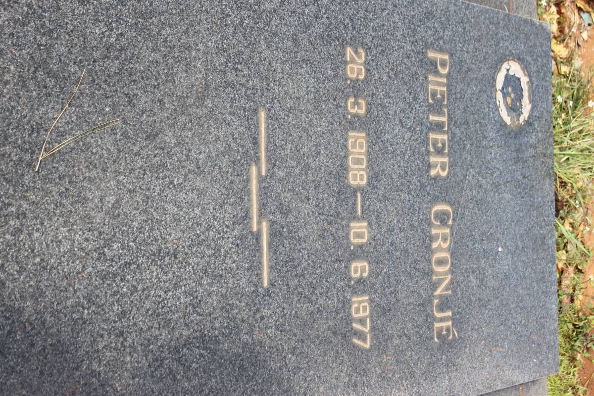 CRONJÉ Pieter 1908-1977