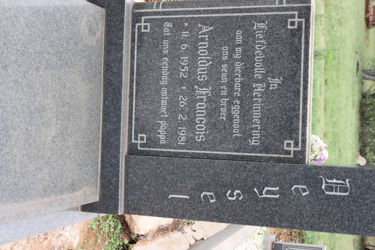 DEYSEL Arnoldus Francois 1952-1981