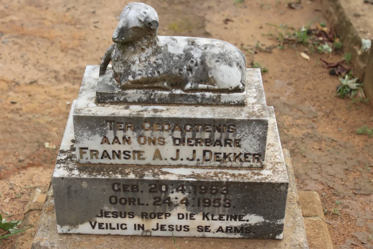 DEKKER Fransie A.J.J. 1953-1953
