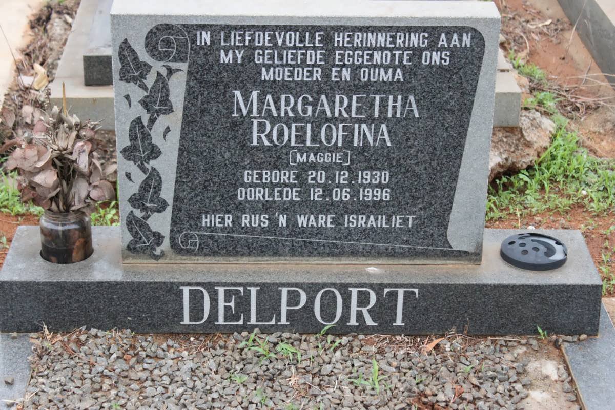 DELPORT Margaretha Roelfina 1930-1996