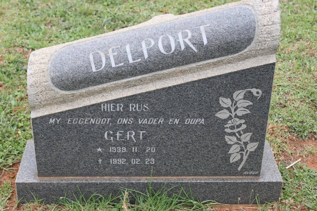 DELPORT Gert 1939-1992