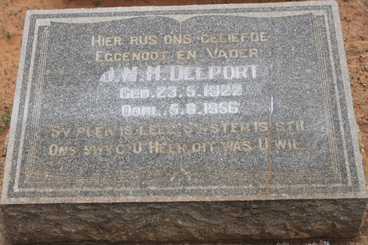 DELPORT J.M.H. 1922-1956