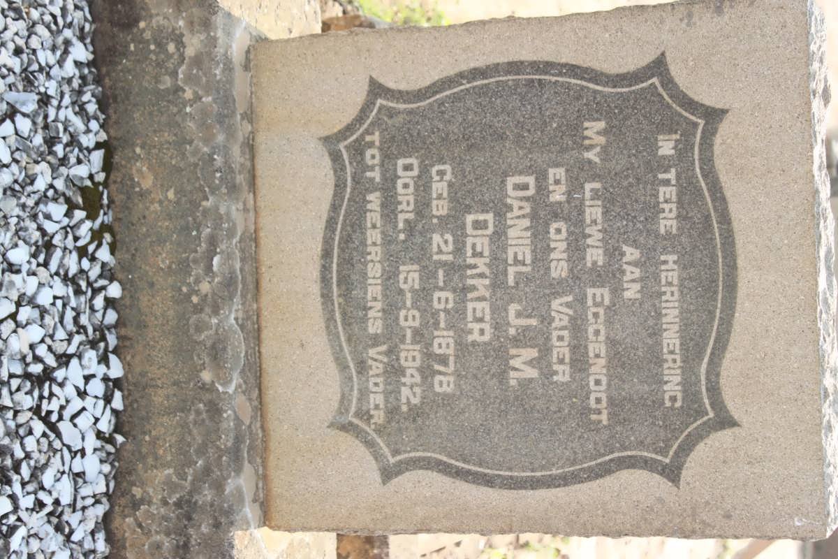 DEKKER Daniel J.M. 1878-1942