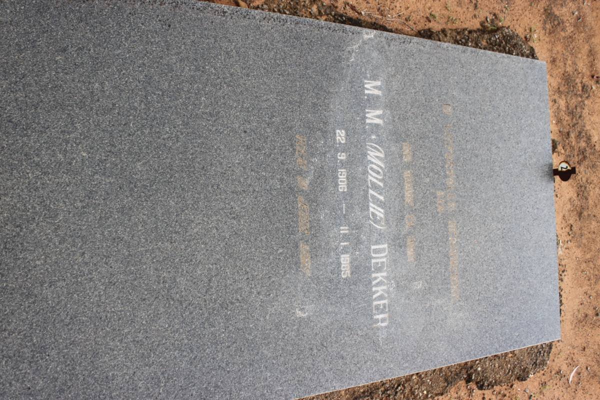 DEKKER M.M. 1906-1985