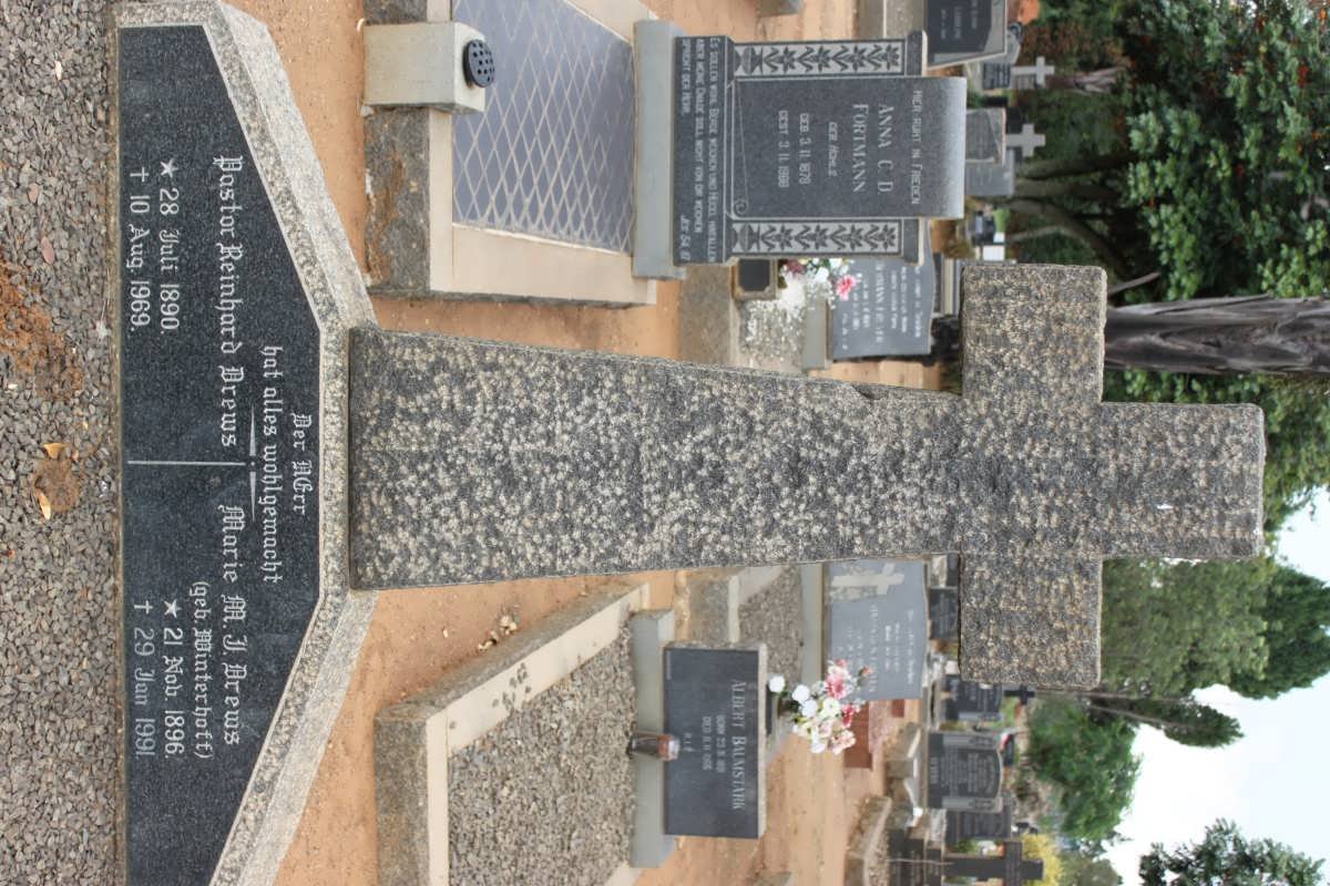 DREWS Reinhard 1890-1969 &amp; Marie M.J. WINTERHOFF 1896-1991