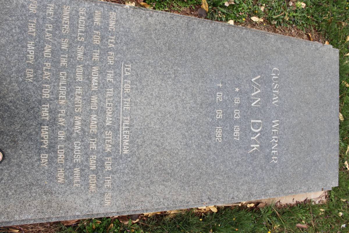 DYK Gustav Werner, van 1967-1992
