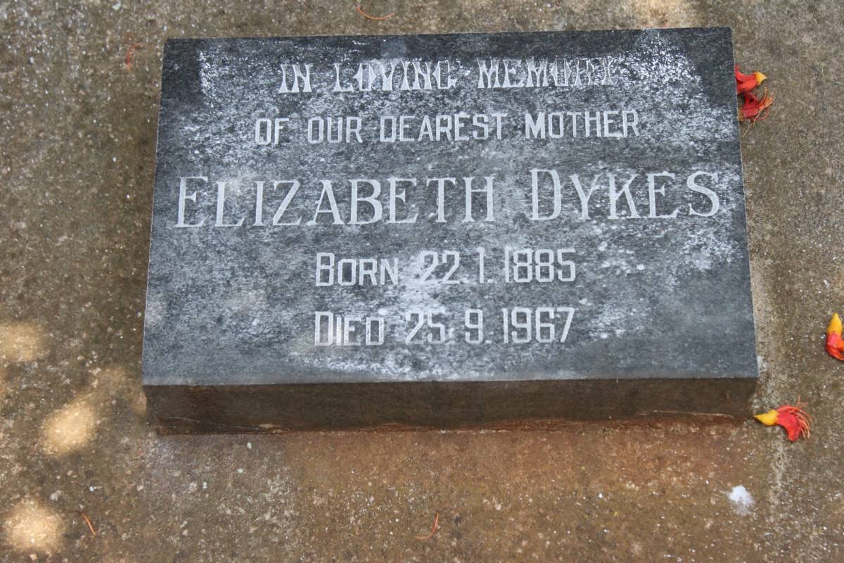 DYKES Elizabeth 1885-1967