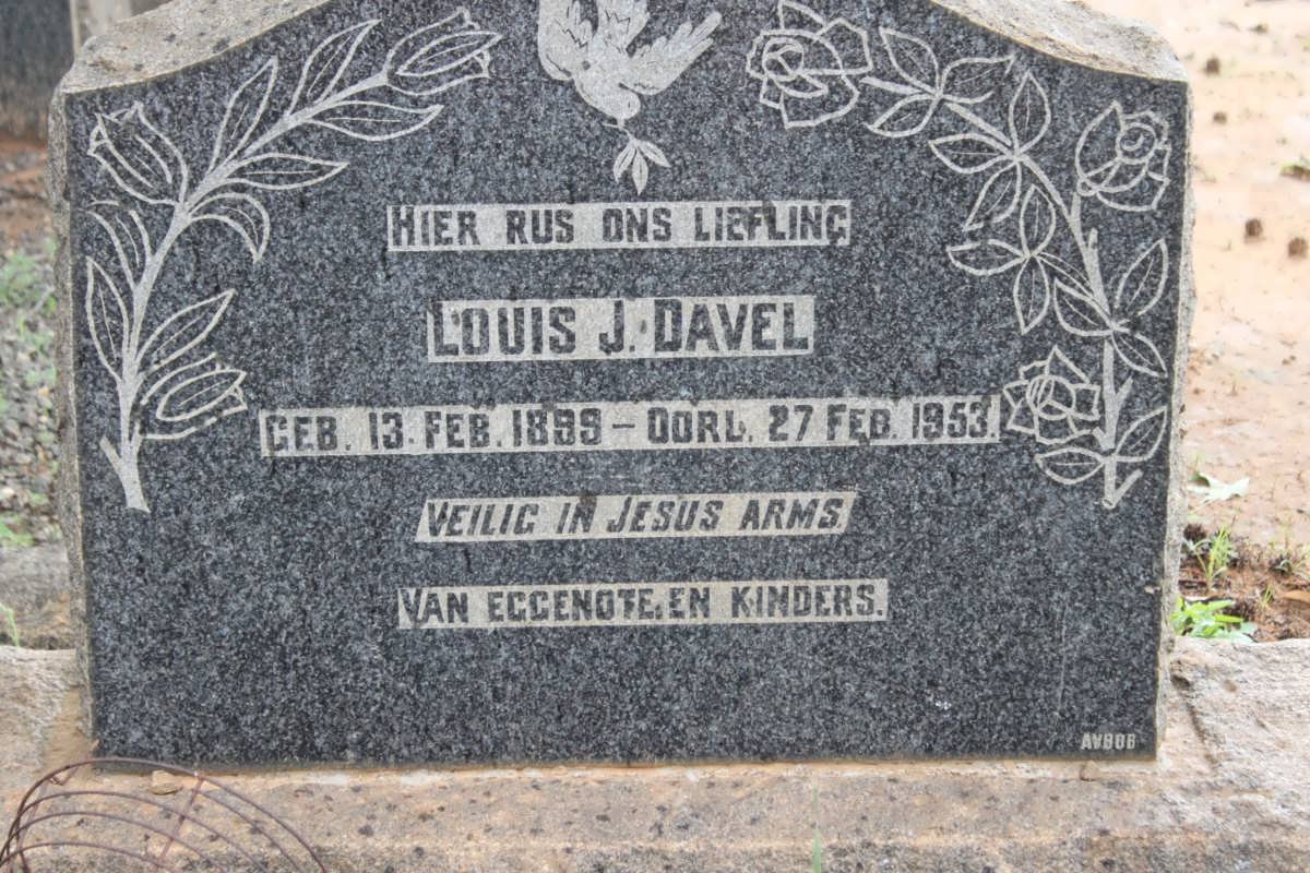 DAVEL Louis J. 1899-1953