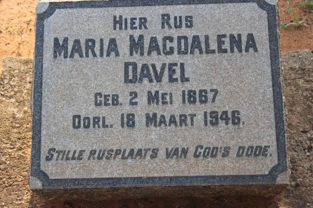 DAVEL Maria Magdalena 1867-1946