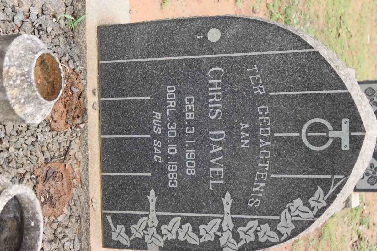 DAVEL Chris 1908-1963