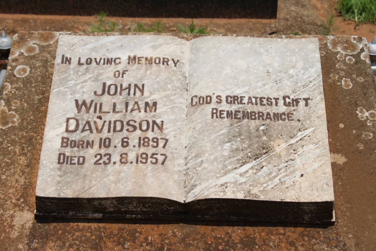 DAVIDSON John William 1897-1957