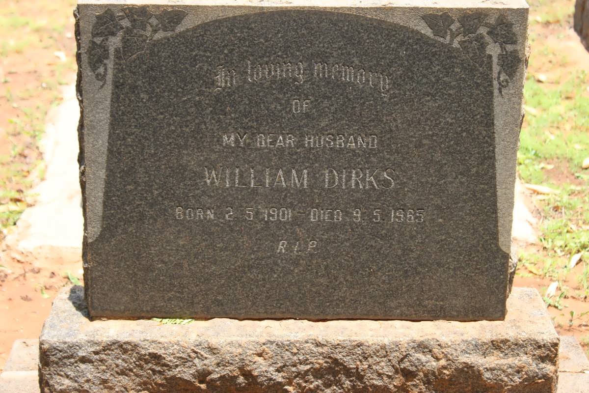 DIRKS William 1901-1965