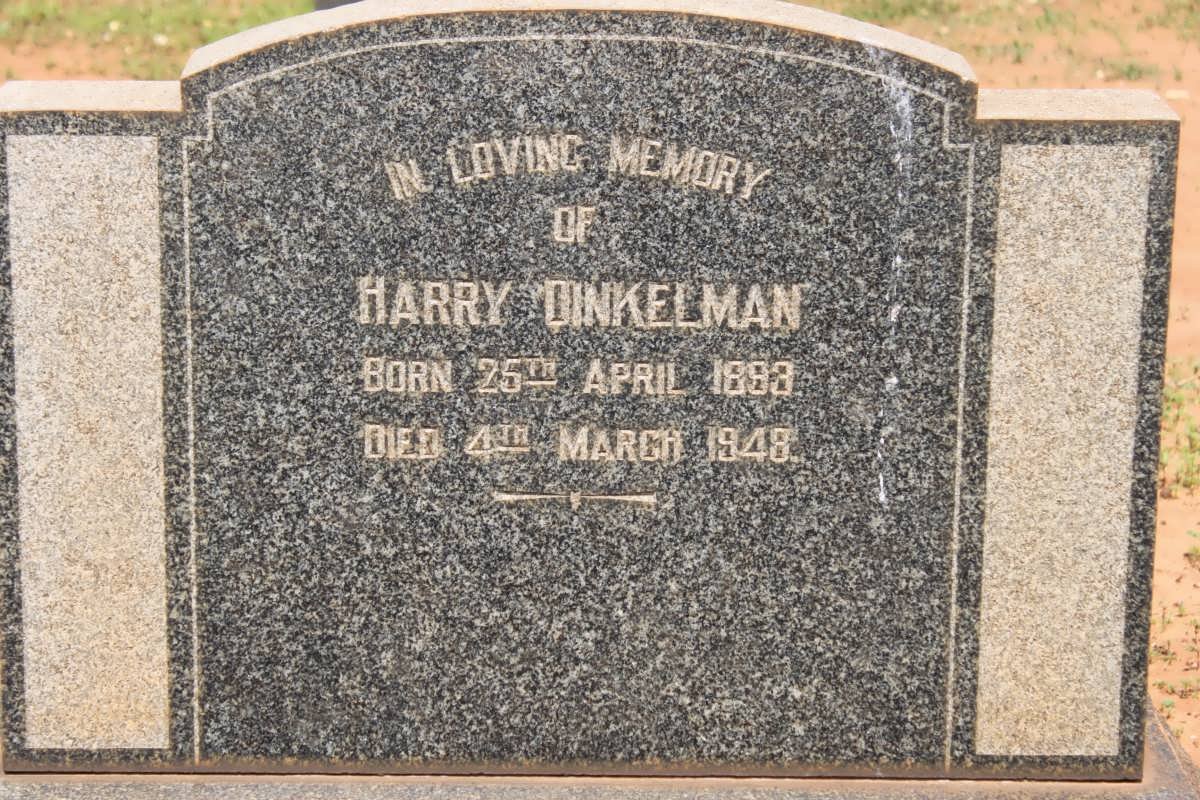 DINKELMAN Harry 1888-1948