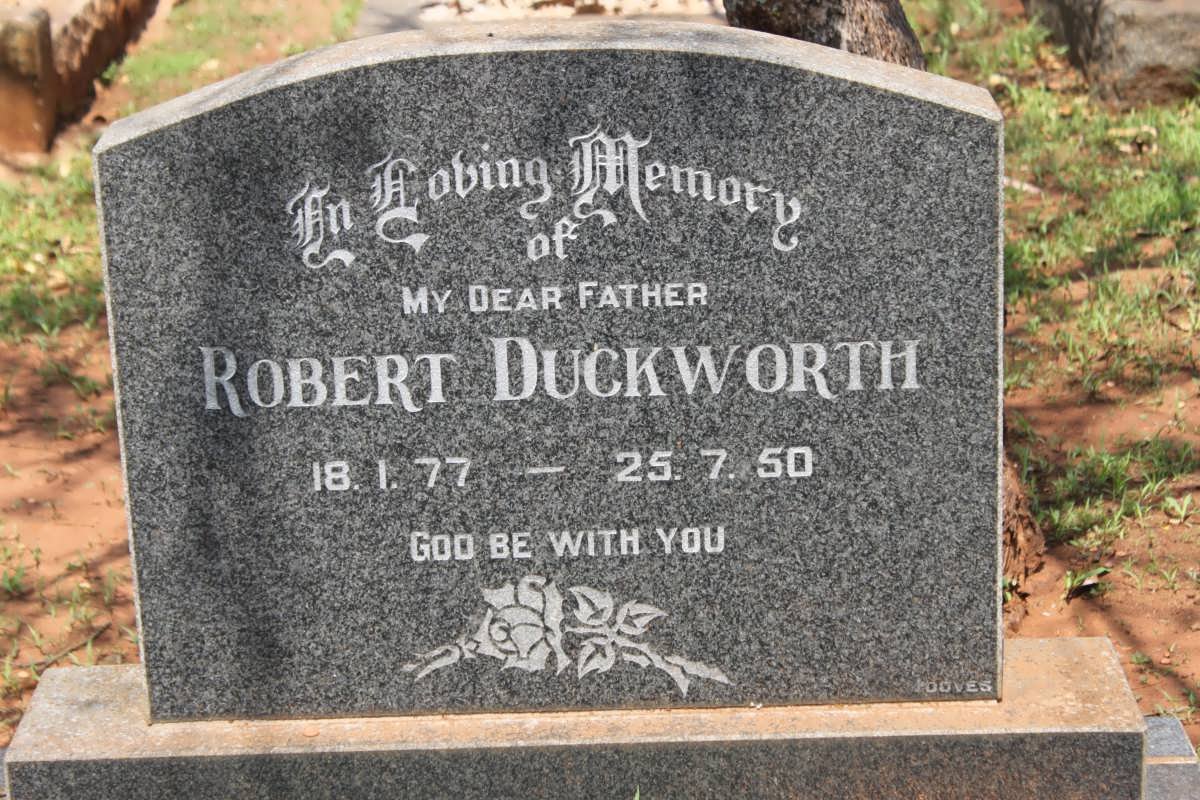 DUCKWORTH Robert 1877-1950