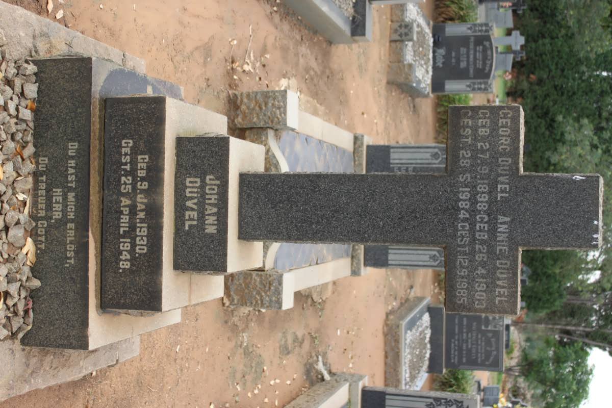 DÜVEL Georg 1898-1984 &amp; Annie 1903-1985 :: DÜVEL Johann 1930-1948