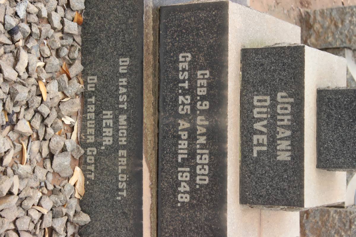 DÜVEL Johann 1930-1948