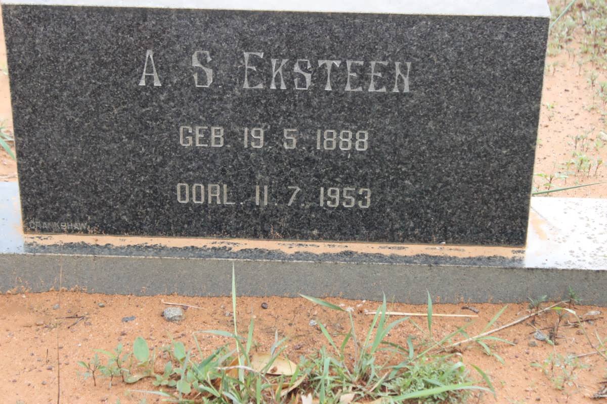 EKSTEEN A.S. 1889-1953