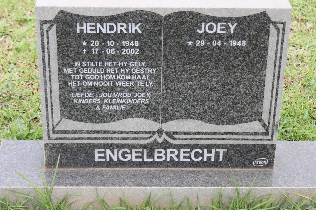 ENGELBRECHT Hendrik 1948-2002 &amp; Joey 1948-