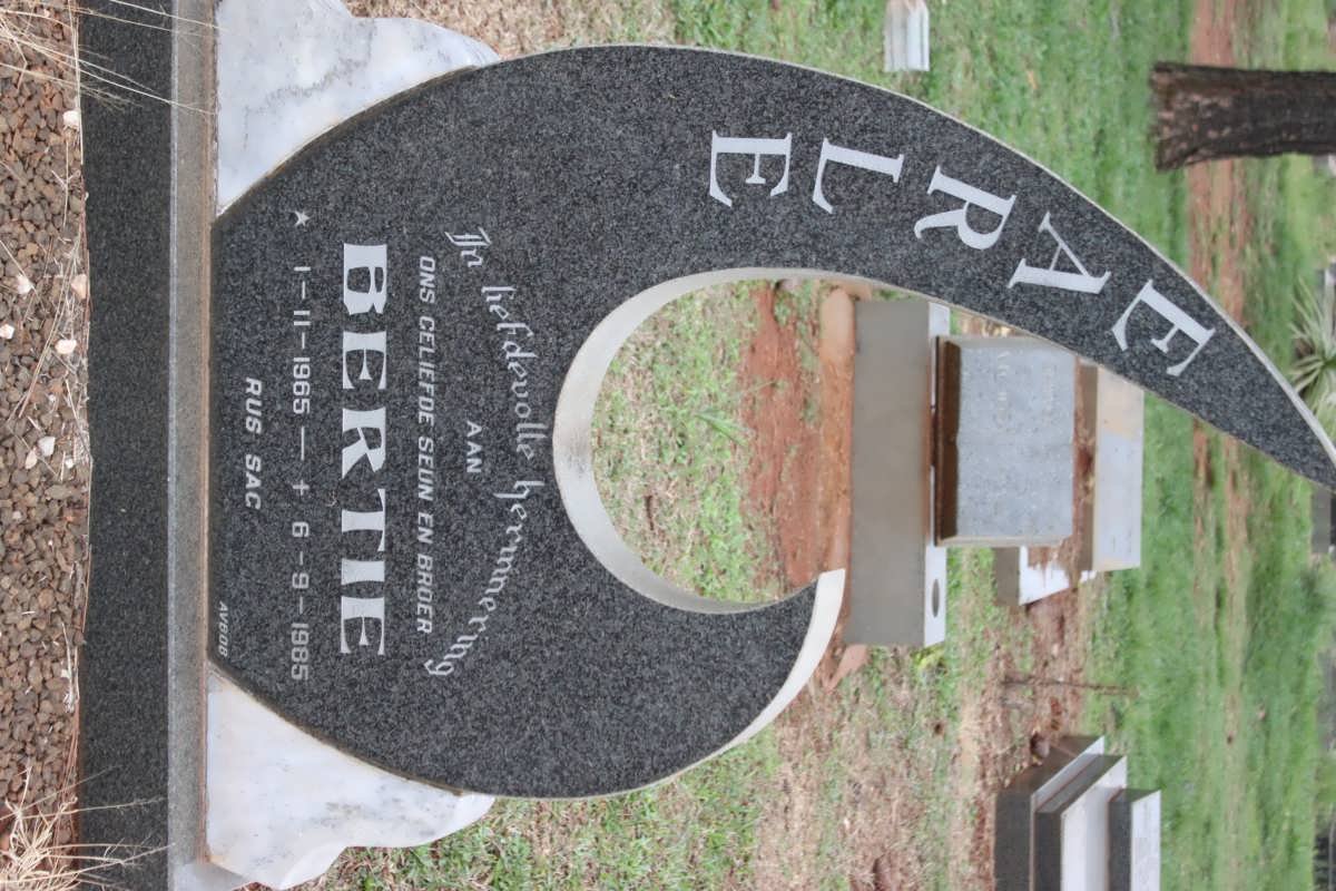 EARLE Bertie 1965-1985