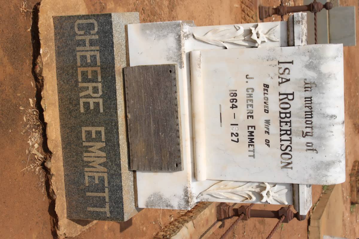 EMMETT J. Cheere &amp; Isa ROBERTSON 1864-1927