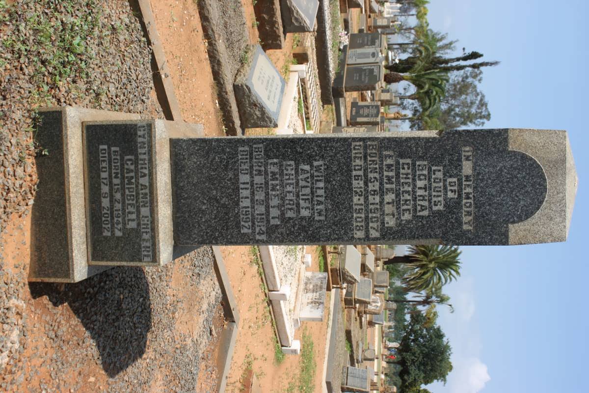 EMMETT Louis Botha Cheere 1907-1908 :: EMMETT William Ayliff Cheere 1914-1992