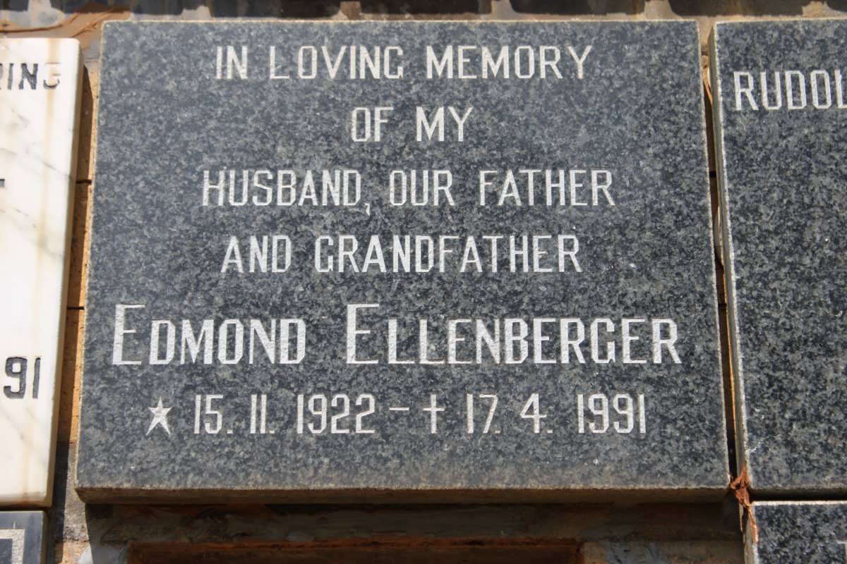 ELLENBERGER Edmond 1922-1991