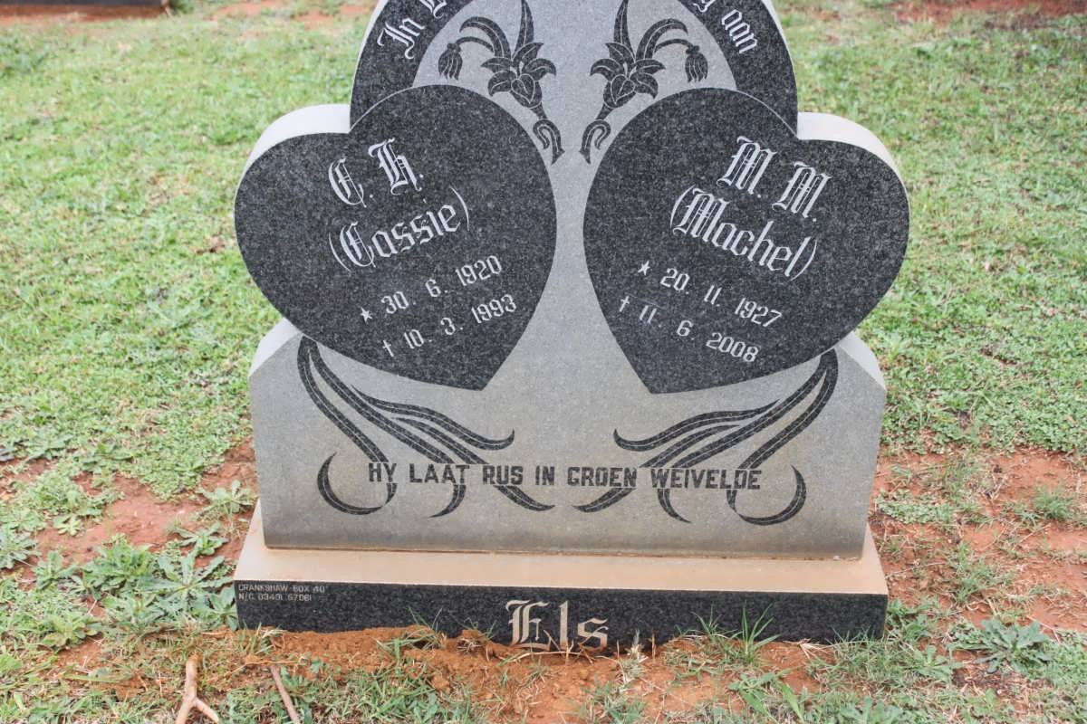 ELS C.H. 1920-1993 &amp; M.M. 1927-2008