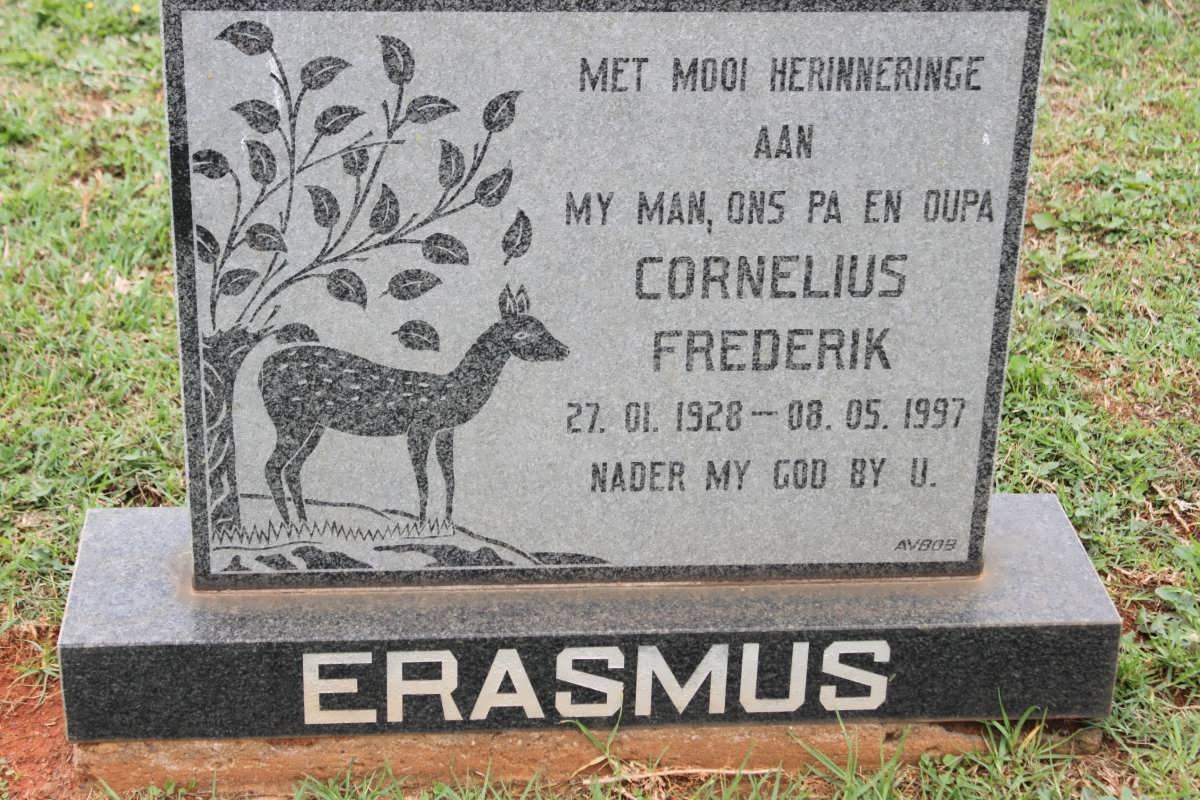 ERASMUS Cornelius Frederik 1928-1997