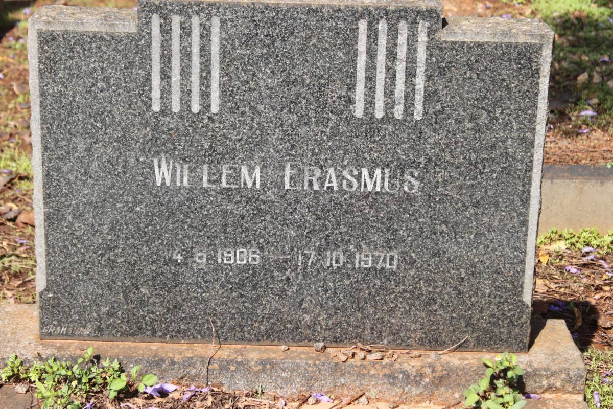 ERASMUS Willem 1906-1970