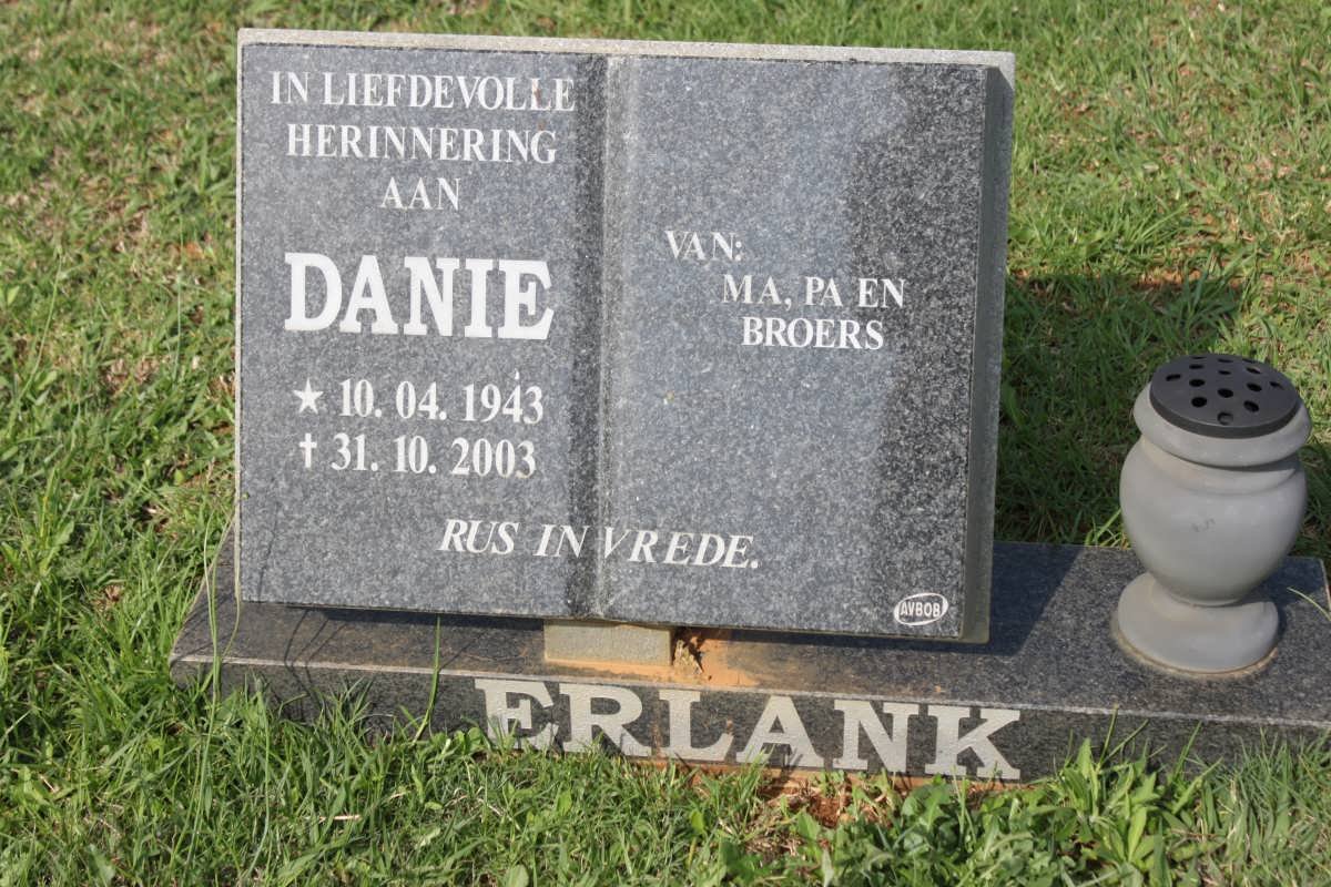 ERLANK Danie 1943-2003