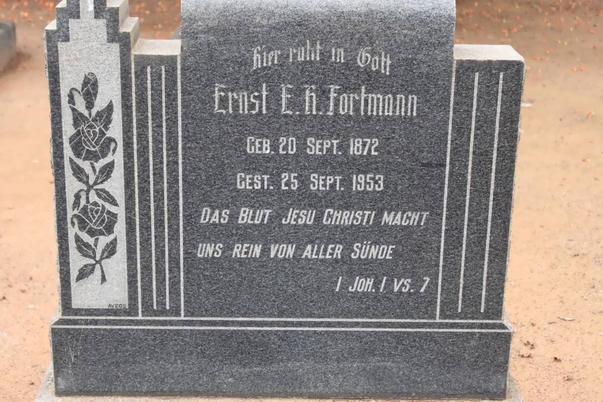 FORTMANN Ernst E.H. 1872-1953