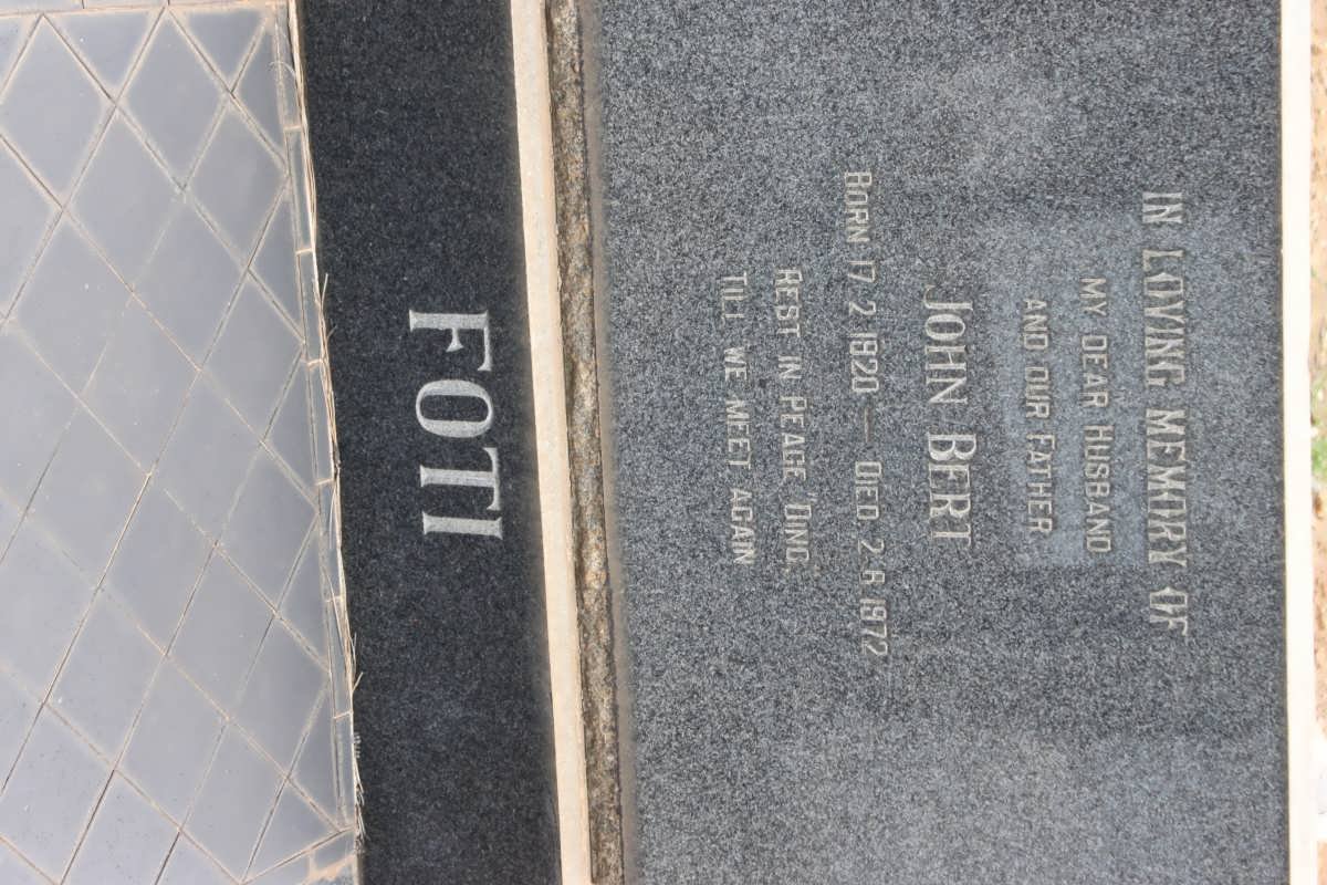 FOTI John Bert 1920-1972