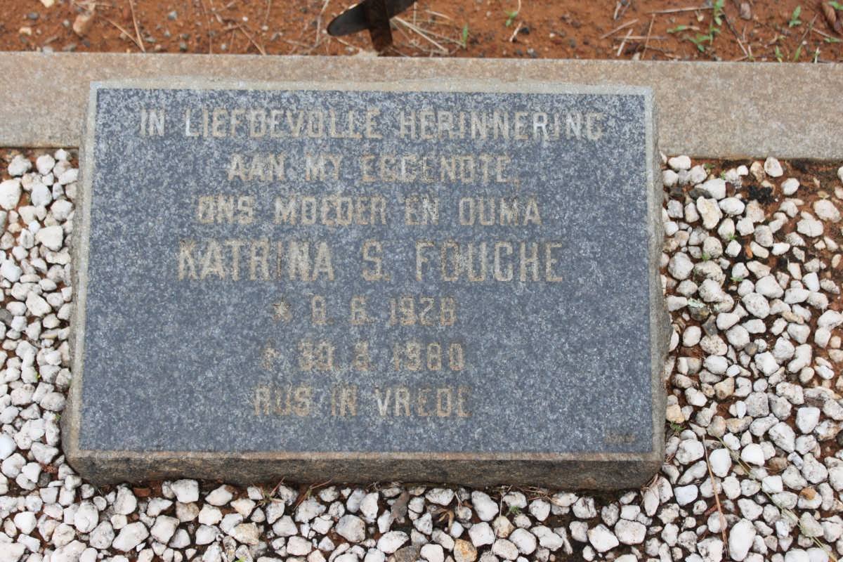 FOUCHE Katrina S. 1925-1980