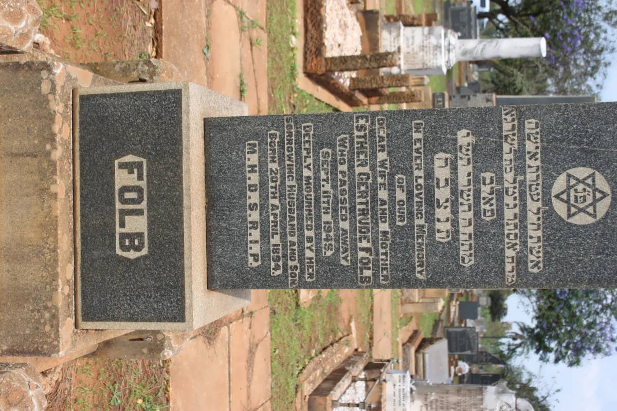 FOLB Esther Gertrude 1894-1945