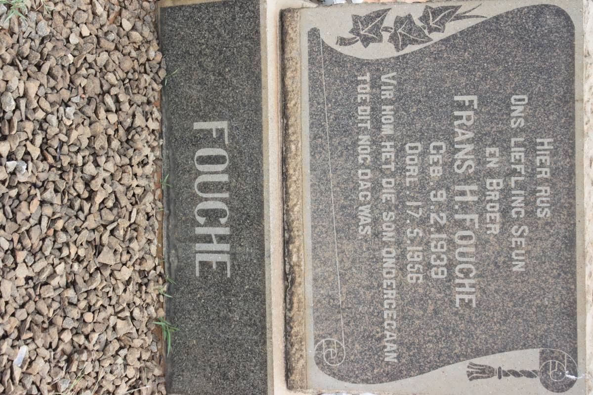 FOUCHE Frans H. 1939-1956