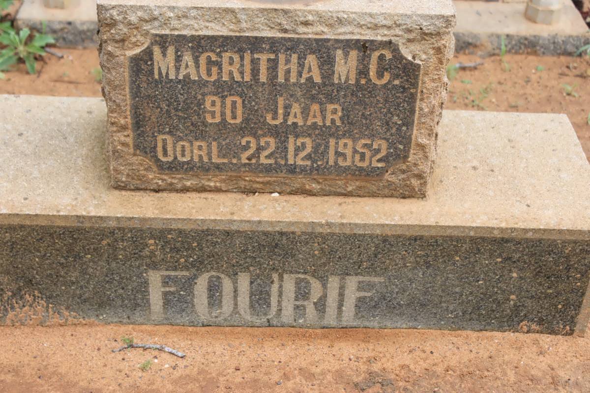 FOURIE Magritha M.C. -1952