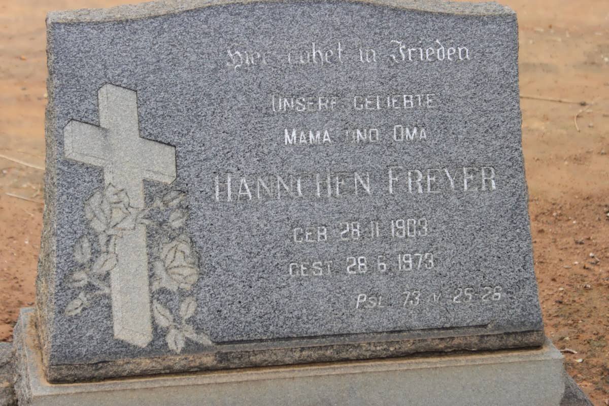 FREYER Hannchen 1903-1973