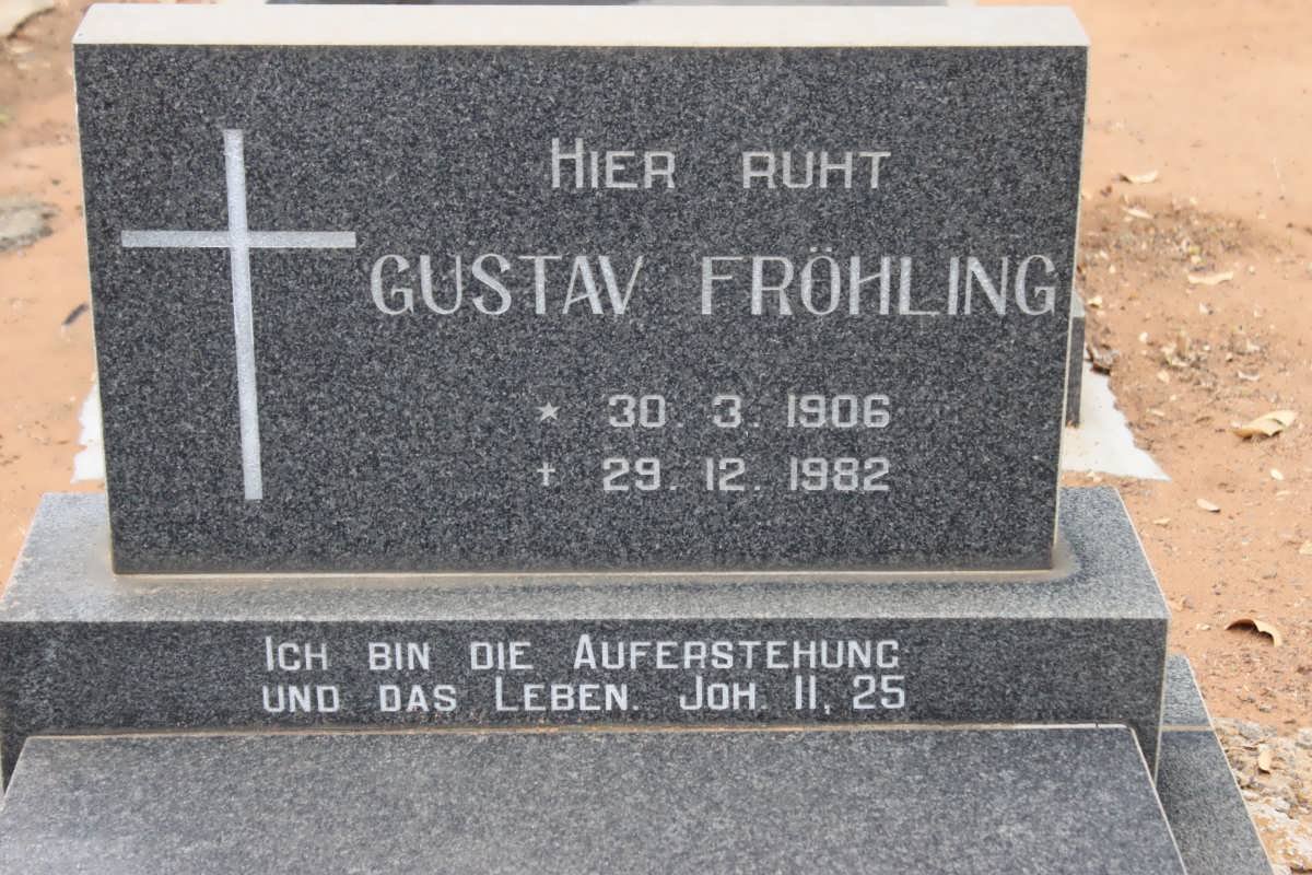 FROHLING Gustav 1906-1982