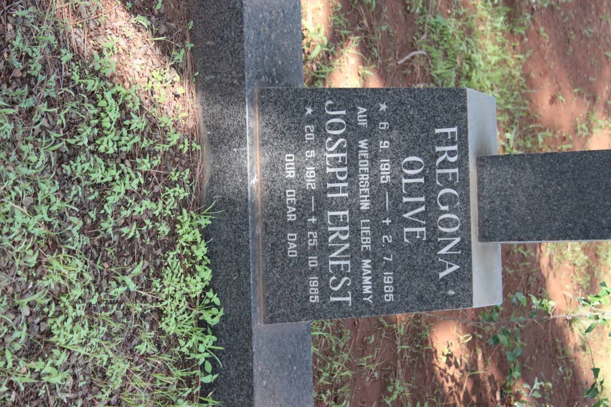 FREGONA Joseph Ernest 1912-1985 &amp; Olive 1915-1985