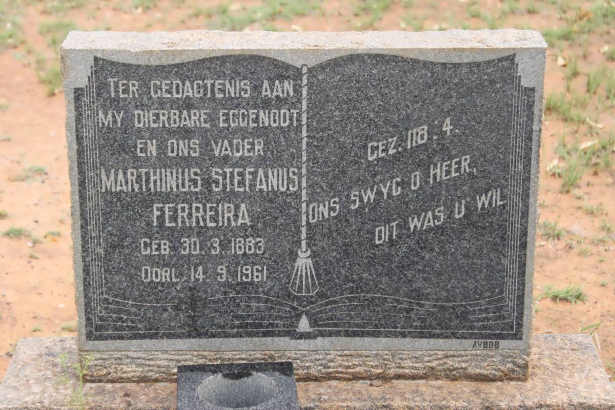 FERREIRA Marthinus Stefanus 1883-1961