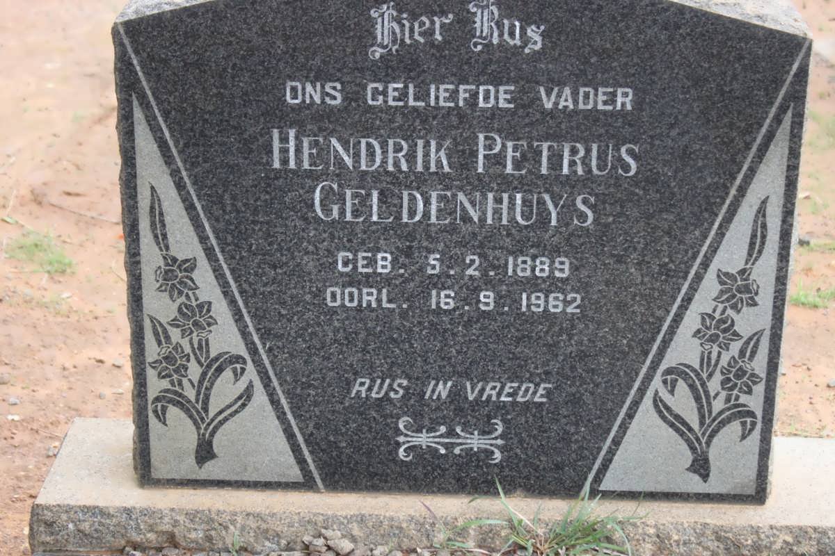 GELDENHUYS Hendrik Petrus 1889-1962