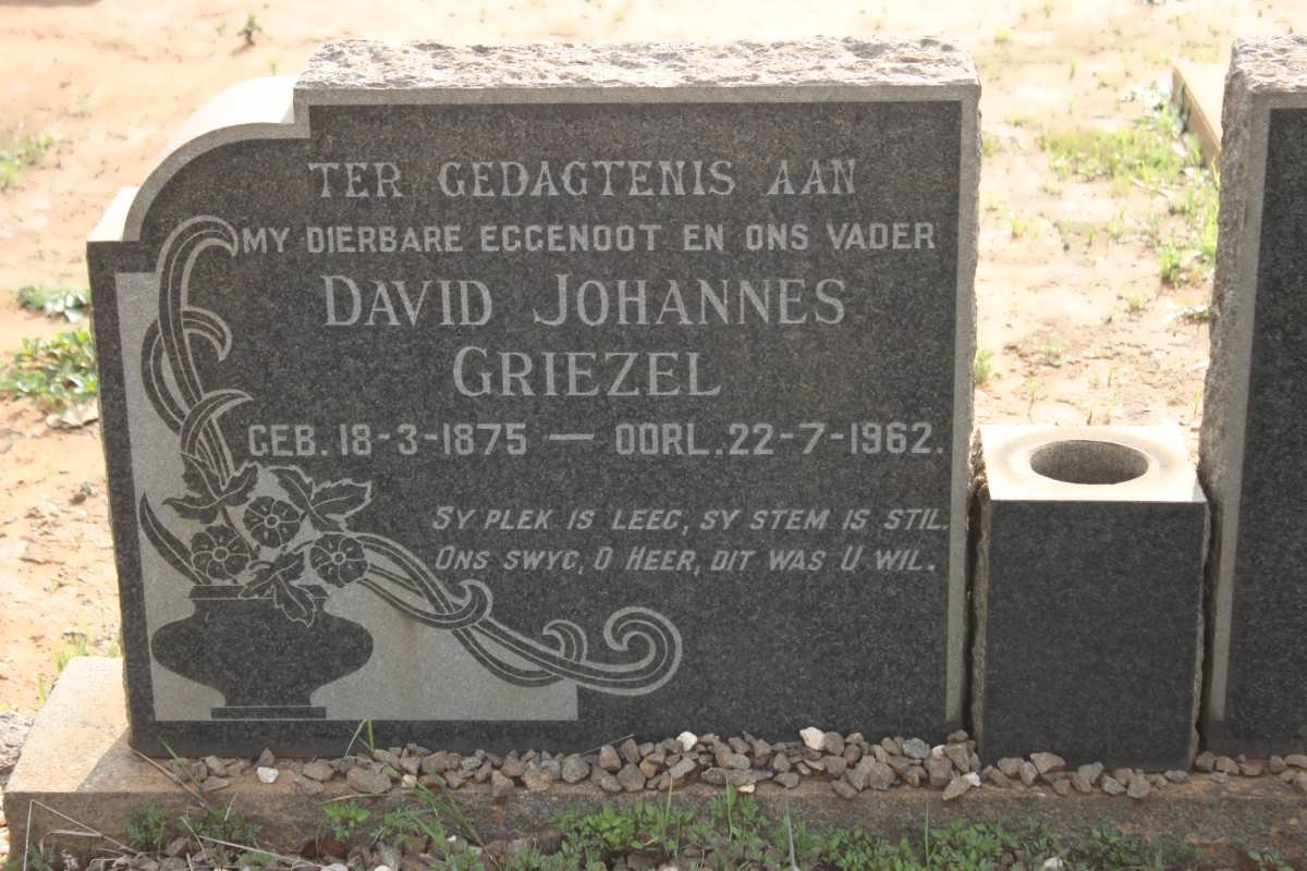 GRIEZEL David Johannes 1875-1962