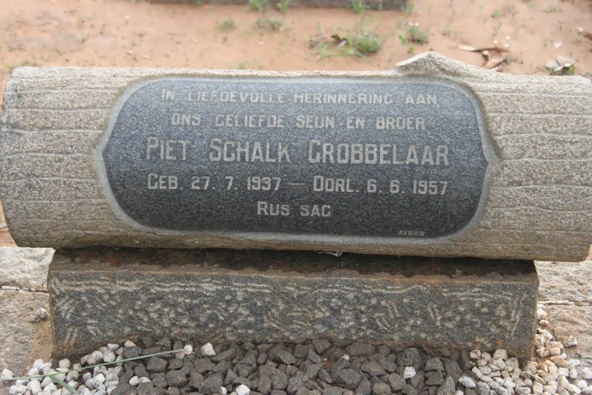 GROBBELAAR Pieter Schalk 1937-1957