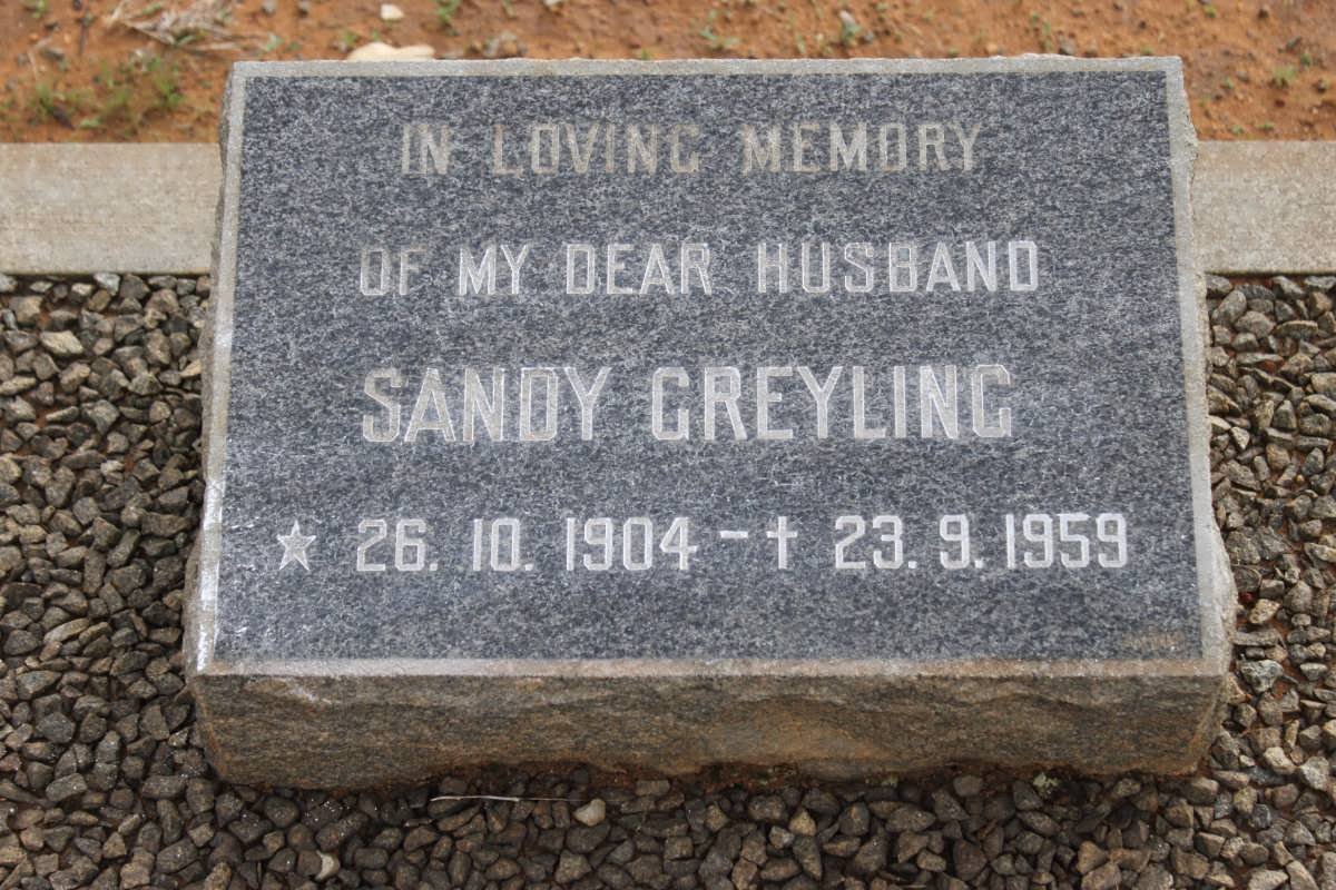 GREYLING Sandy 1904-1959