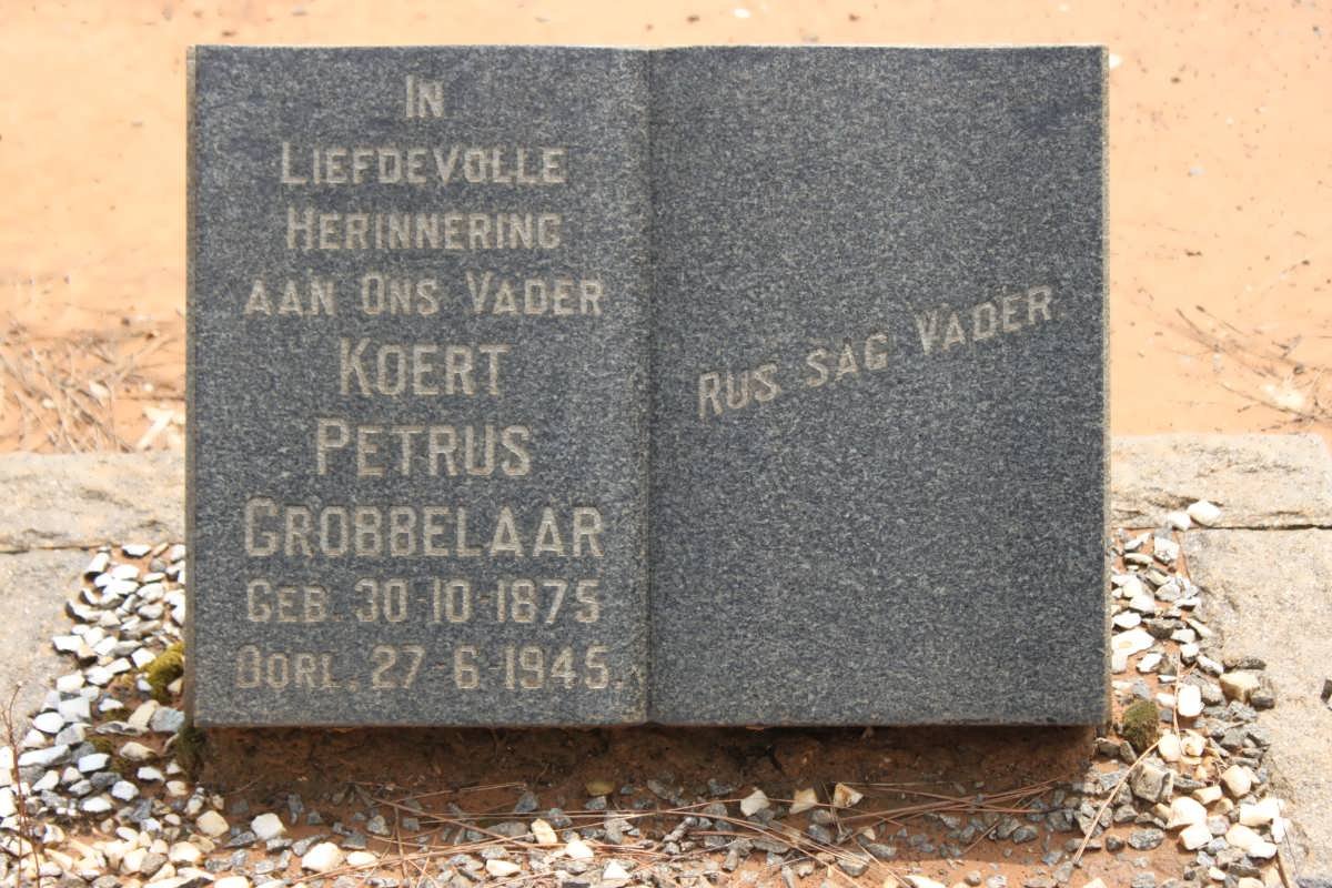 GROBBELAAR Koert Petrus 1875-1945