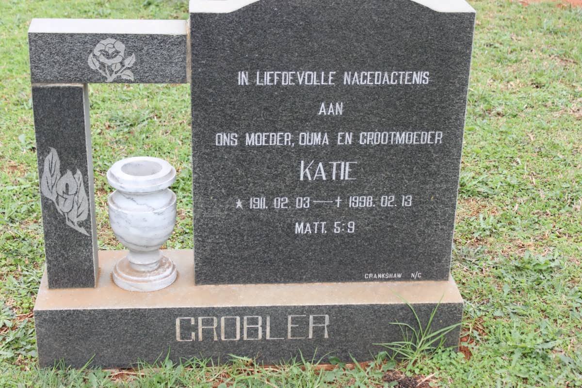 GROBLER Katie 1911-1998