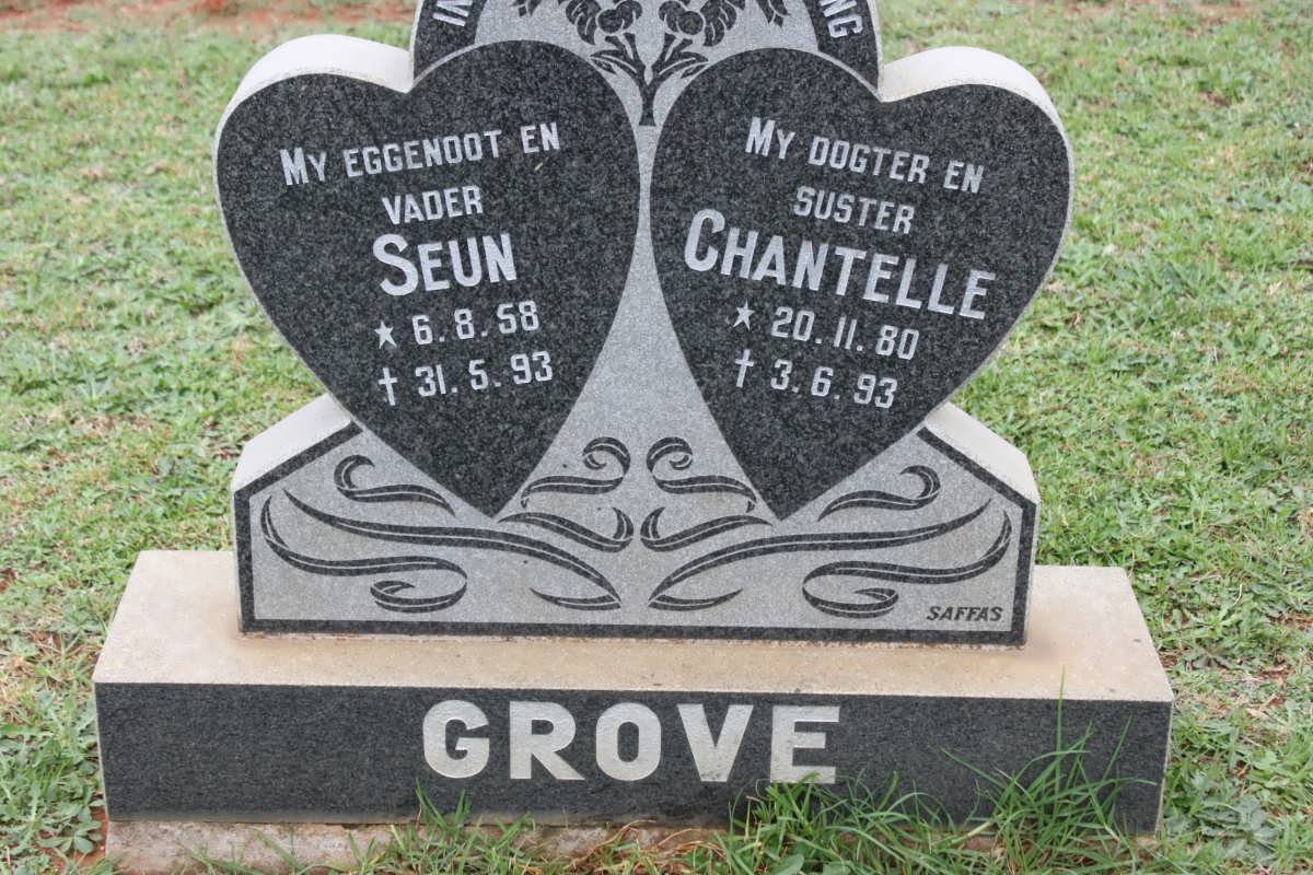 GROVE Seun 1958-1993 &amp; Chantelle 1980-1993