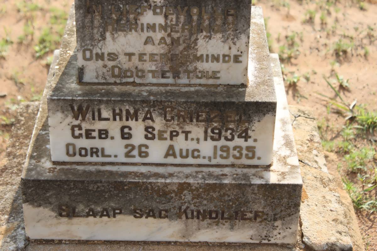 GRIEZEL Wilhma 1934-1935